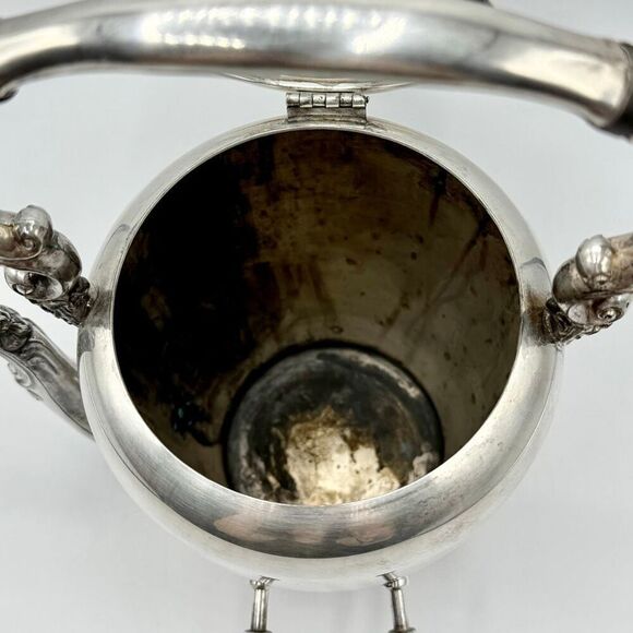 F B Rogers Vintage 19th Century Silver Plated Tilting Teapot No Stand - Picture 10 of 13